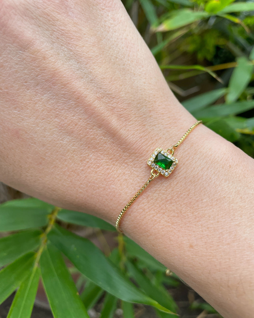 Emerald Toggle Bracelet
