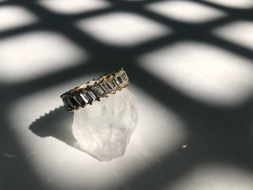 Tilted Baguette Ring